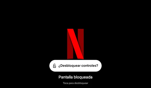 Pulsa la opción "Desbloquear controles" para volver a tener acceso a los botones de Netflix.