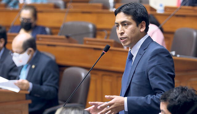 Desapareció. El congresista Freddy Díaz no ha sido visto en ninguna actividad pública desde que se presentó la denuncia. Foto: Congreso