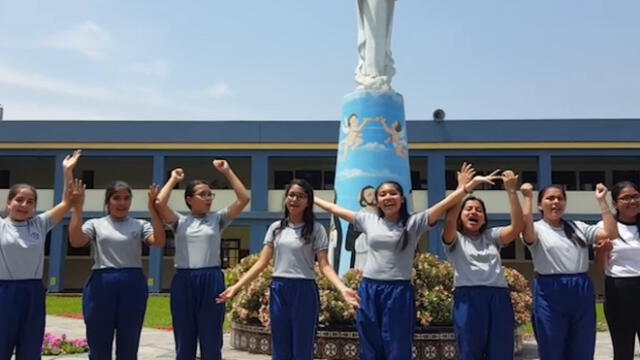 Concurso 'Bienvenido Francisco': la voz de las alumnas del Colegio Santa Anita-parroquia San Alfonso [VIDEO]