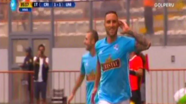 Sporting Cristal: Emanuel Herrera empata el marcador con un golazo [VIDEO]