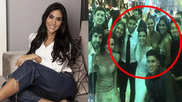 Melissa Paredes y el sugerente vestido que usó en boda de Edison Flores y Ana Siucho