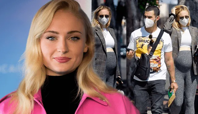 Sophie Turner es captada luciendo su avanzado embarazo por las calles de Los Ángeles junto a Joe Jonas