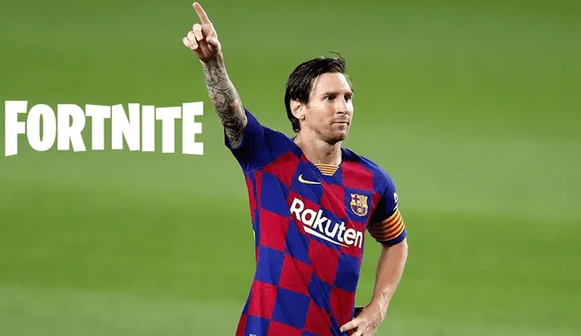 Messi copió una de las posturas del famoso videojuego Fortnite a modo de dedicatoria para sus hijos. Foto: EFE.