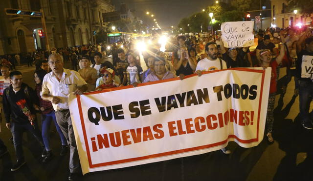 que se vayan todos marcha protesta Pedro Castillo Congreso