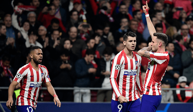 Saúl marcó el primer gol para el Atlético Madrid. (Créditos: AFP)