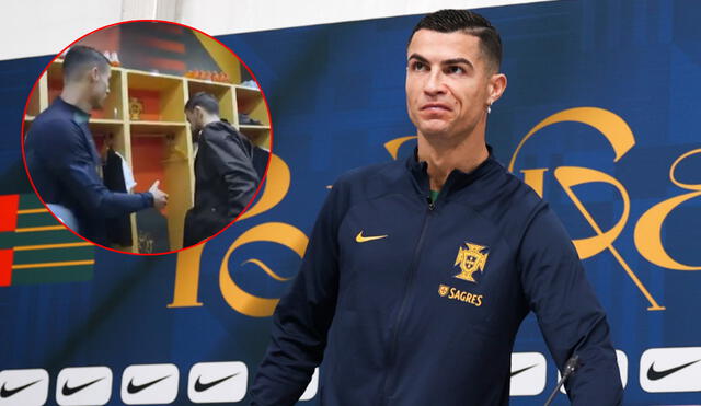 Cristiano Ronaldo y Bruno Fernandes protagonizaron un hecho que se volvió viral hace un par de días. Foto: composición EFE/captura de GE
