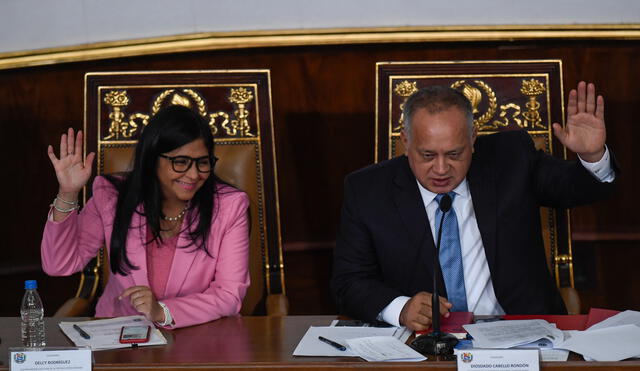 Conductor criticó a la vicepresidenta de Venezuela tras sus comentarios contra Juan Guaidó. Foto: AFP.