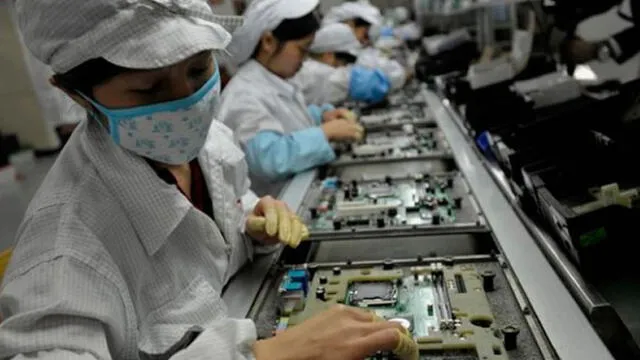 La caída de la producción en China afectó a Apple.