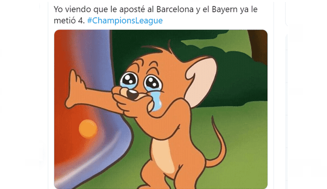 Hilarantes postales sobre el resultado del Barcelona vs. Bayern Múnich por la Champions League. | Foto: Redes sociales