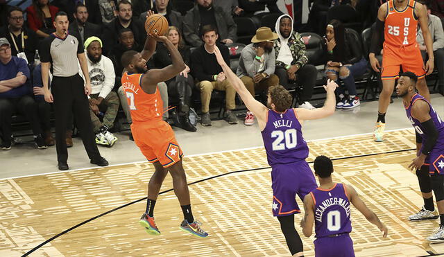 Este es el primer partido de la NBA All Stars 2020. Foto: AFP.