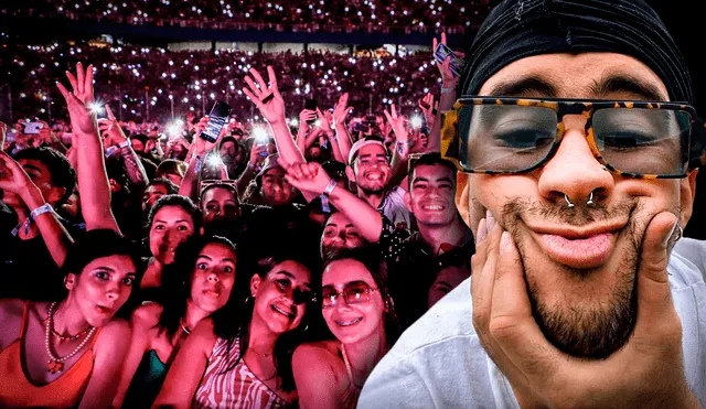 Tras meses de espera, empezó la cuenta regresiva para el primer concierto de Bad Bunny en el Estadio Nacional. Foto: Facebook / composición de Jazmín Ceras / La República