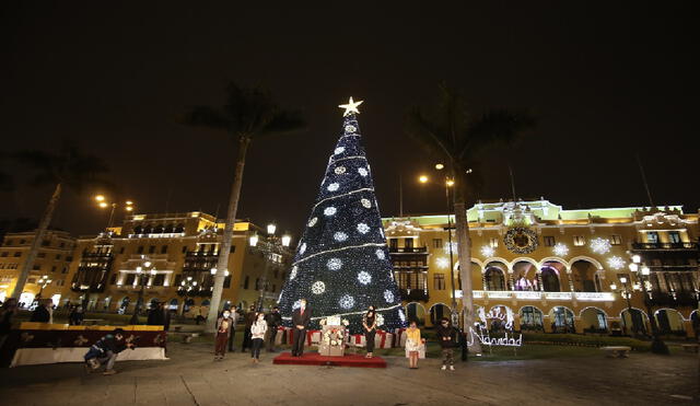Árbol de Navidad Municipalidad de Lima. Foto: John Reyes / Grupo La República