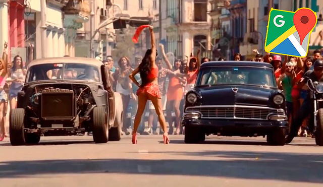 Desliza las imágenes para ver cómo luce la calle donde se filmó una recordada escena de Fast & Furious 8. Foto: captura de YouTube