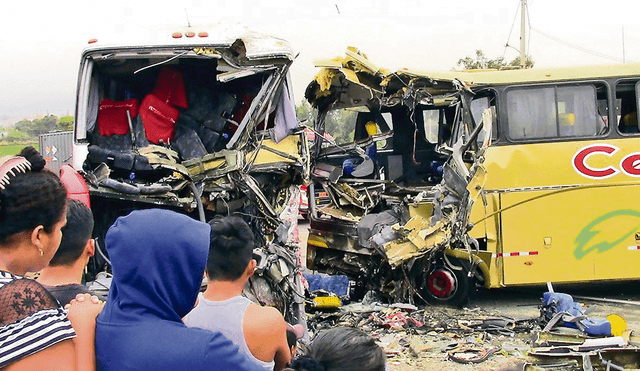 Víctimas. Choque frontal viene provocando más muertes.