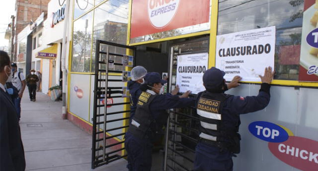 Operativo fue inopinado en diversos locales de comidas en Cusco, que ofrecen servicio delivery.