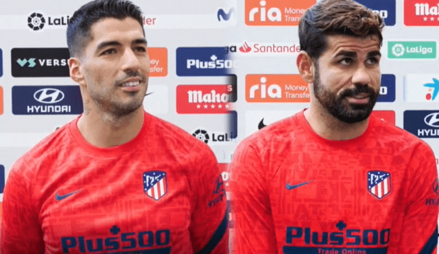 Luis Suárez y Diego Costa anotaron frente al Granada. Foto: Captura Movistar LaLiga.
