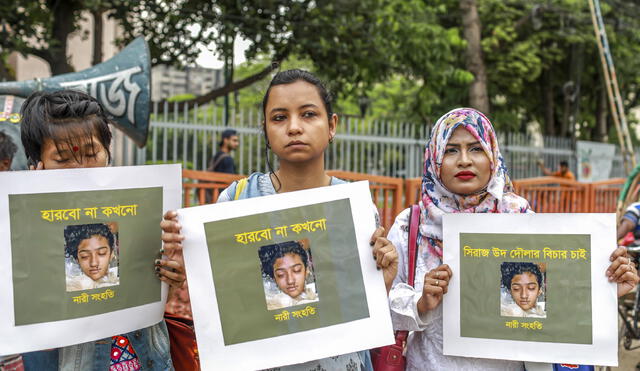"Este veredicto prueba que ningún asesinato queda impune en Bangladesh", declaró el fiscal Hafez Ahmed. Foto: AFP.