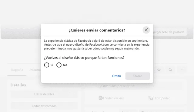 Facebook ha anunciado que el nuevo diseño será predeterminado para todos desde el mes de septiembre. | Foto: La República