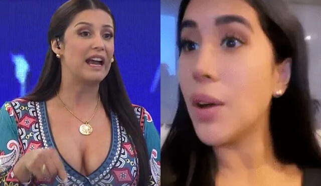 Melissa Paredes no esperaba el curioso comentario de Karla Tarazona. Foto: composición LR/Latina/Melissa Paredes/Instagram. Video: Panamericana TV