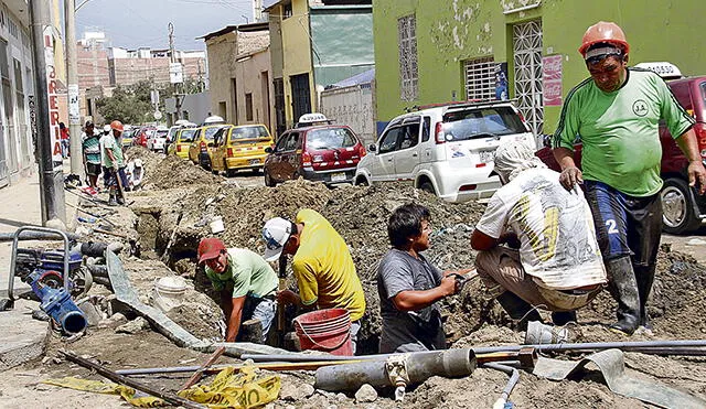Chiclayo: Detectan que no se invirtieron más de S/ 3 millones en obra de saneamiento