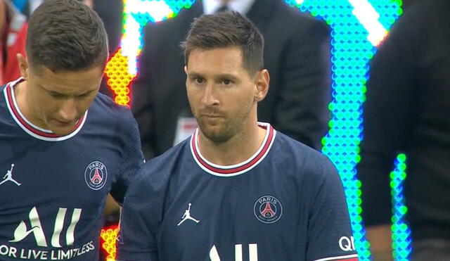 Lionel Messi debutó con el PSG ante Reims por la Ligue 1. Foto: captura ESPN