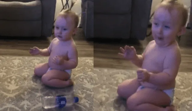 Desliza a la izquierda para ver las imágenes de la hilarante reacción de la bebé que ya es viral en Facebook.