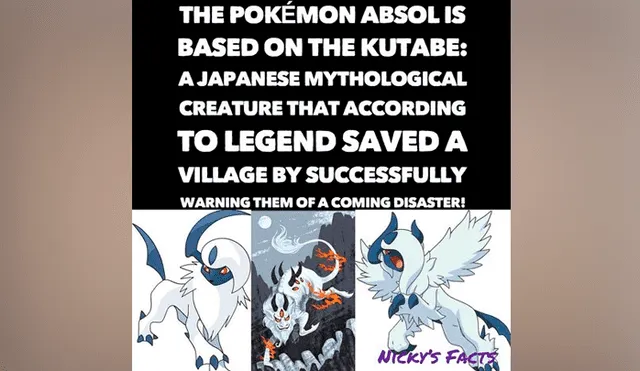 El origen de Absol ha sido recordado en distintos grupos de Pokémon.