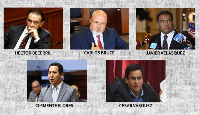 Cinco congresistas implicados en investigación a 'Los Temerarios del Crimen'