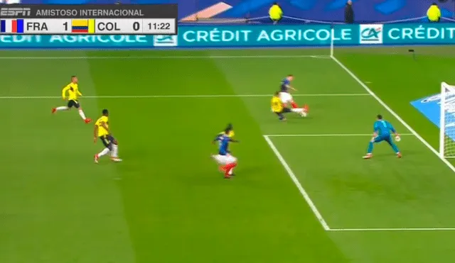 Colombia vs. Francia: blooper de Ospina terminó en gol de Giroud [VIDEO]