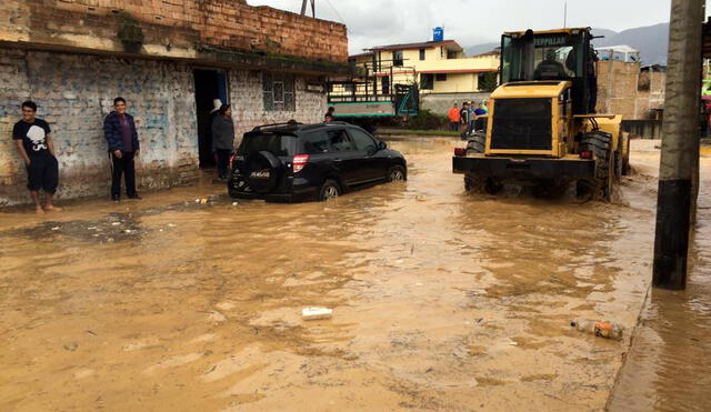 Cajamarca: lluvias inundan distrito de Baños del Inca