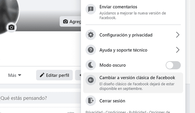 Solo hasta finales de agosto tendrás la posibilidad de utilizar la versión clásica de Facebook.  | Foto: La República