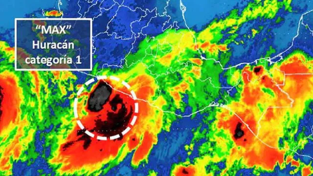 Huracán Max toca tierra en México y causa alerta con vientos de 130 kilómetros por hora