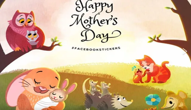 Facebook sorprende con colección de stickers por el 'Día de la Madre'