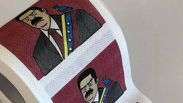 Venden papel higiénico con el rostro de Maduro a fin de recaudar fondos para Venezuela