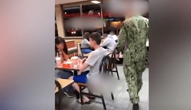 Facebook viral: chica se reencuentra con su exnovio militar y arruina cita con saliente [VIDEO] 