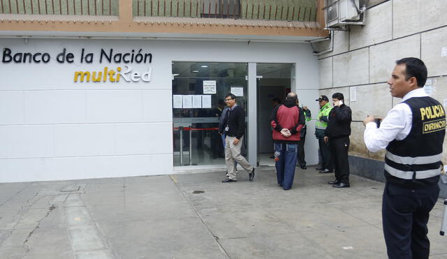Delincuentes roban 11 mil soles de una sede del Banco de la Nación en Magdalena