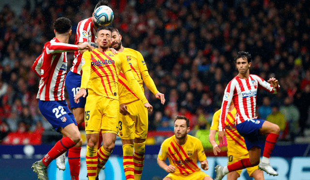 Barcelona vs.Atlético de Madrid en la Liga Santander.
