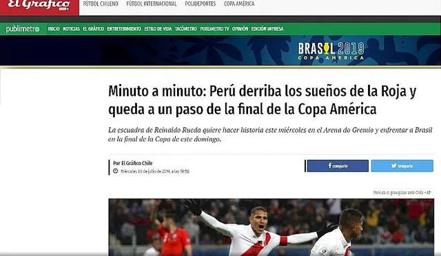 Copa América 2019: así informaron los medios chilenos la derrota de su selección 