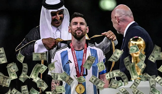 Lionel Messi ganó por primera vez la Copa del Mundo en Qatar 2022. Foto: composición LR/AFP