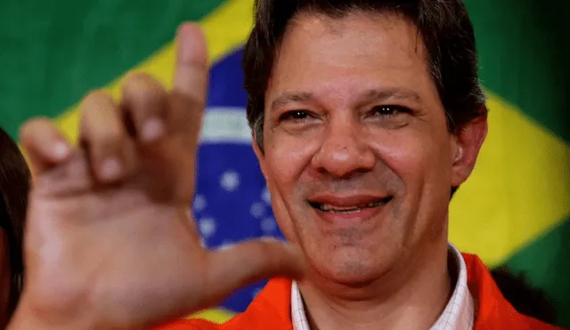 Haddad afirmó que Lula da Silva es su 'líder' en su primer discurso como candidato