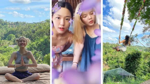 Cantantes de AOA reaparecen en Instagram durante sus vacaciones en paradisiaca isla.