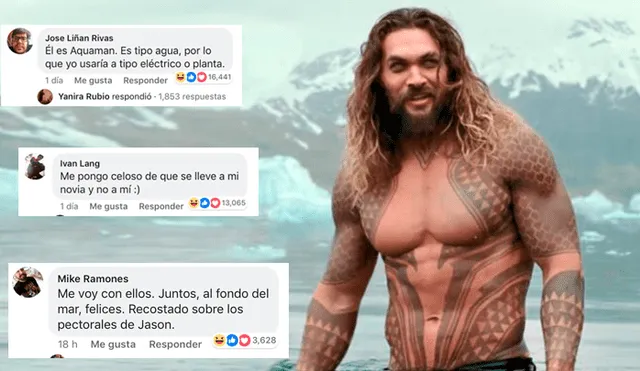 Vía Facebook: así reaccionaron los hombres al ver sexy foto de Jason Momoa como 'Aquaman' [VIDEO]