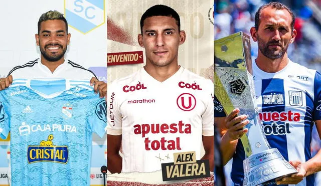 Brenner, Valera y Barcos quieren ser los delanteros más importantes de la Liga 1 2023. Foto: Composición LR/Sporting Cristal/Universitario/Alianza Lima