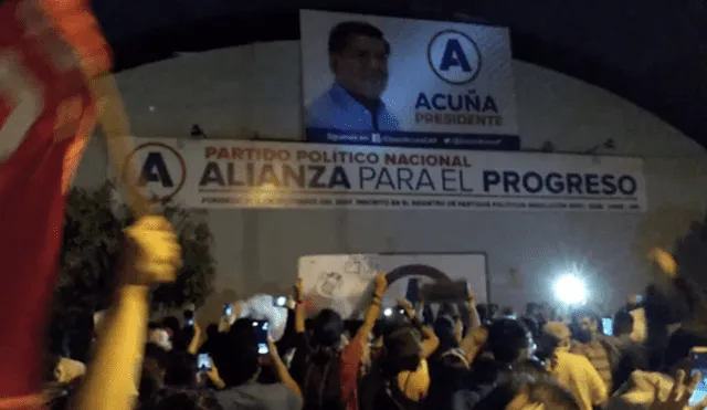 Trujillo: ciudadanos protestan frente a local de Alianza para el Progreso