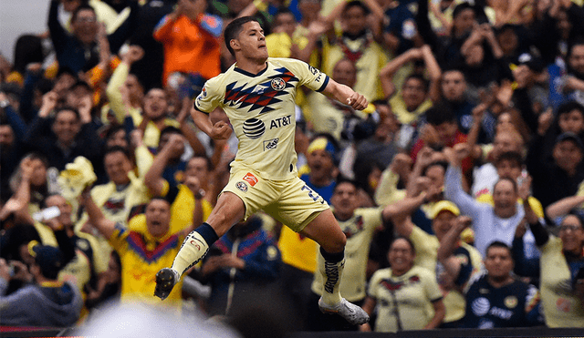 Richard Sánchez marcó el 2-0 en el América vs Monterrey por la final de la Liga MX 2019. Foto: AFP