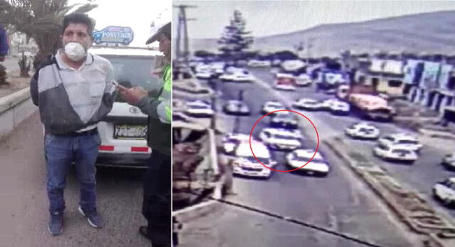 Tacna. Video registra el momento exacto que un taxista arrastró a un Policía durante una intervención.