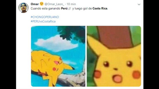 Perú fue superado por Costa Rica y las redes no perdonaron con los divertidos memes [FOTOS]