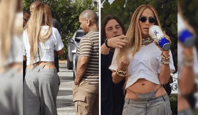 Jennifer Lopez muestra su tanga con atrevido pantalón por las calles de Miami [FOTOS]