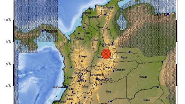 Colombia registra un sismo de al menos 6.1 sentido en varias regiones del país
