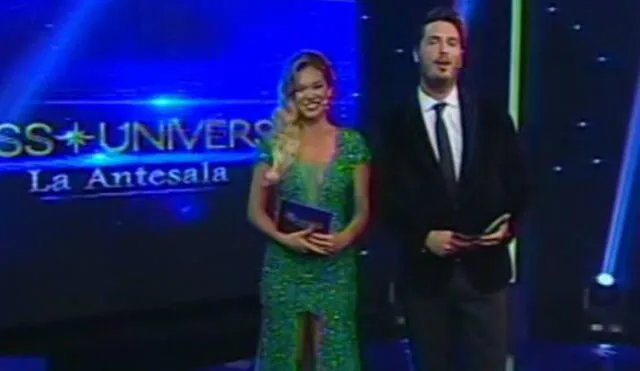 YouTube: Cristian Rivero se equivocó en Miss Universo y Jazmín Pinedo lo corrigió en vivo